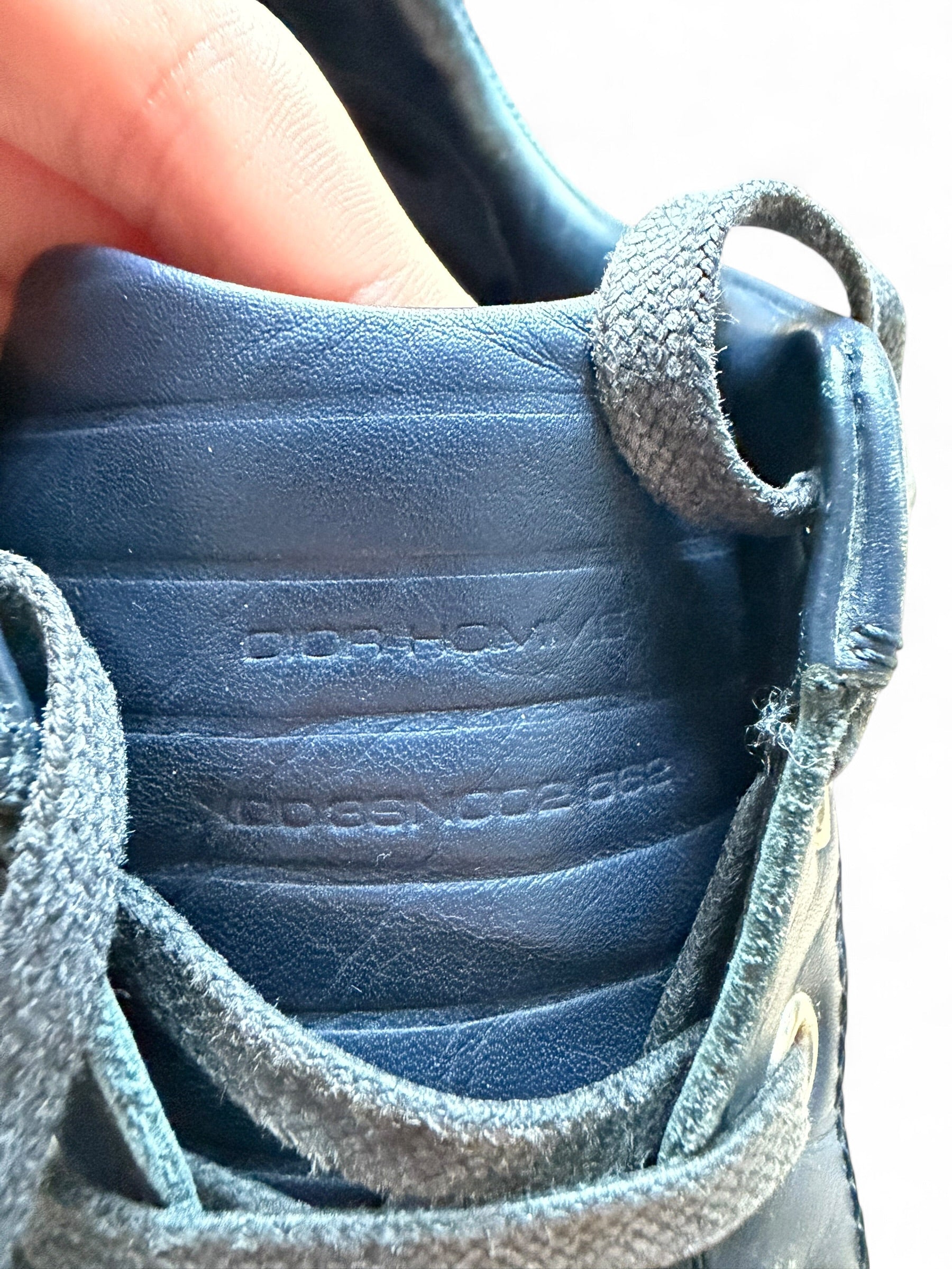 Dior Homme Navy Camo Striped Sneakers by KVA