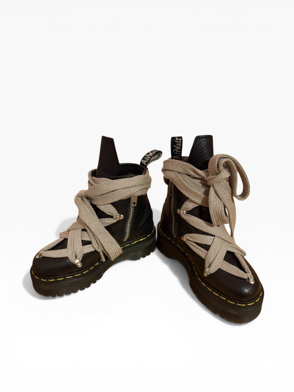 FW22 Rick Owens x Dr. Martens pentagram jumbo lace 1460s