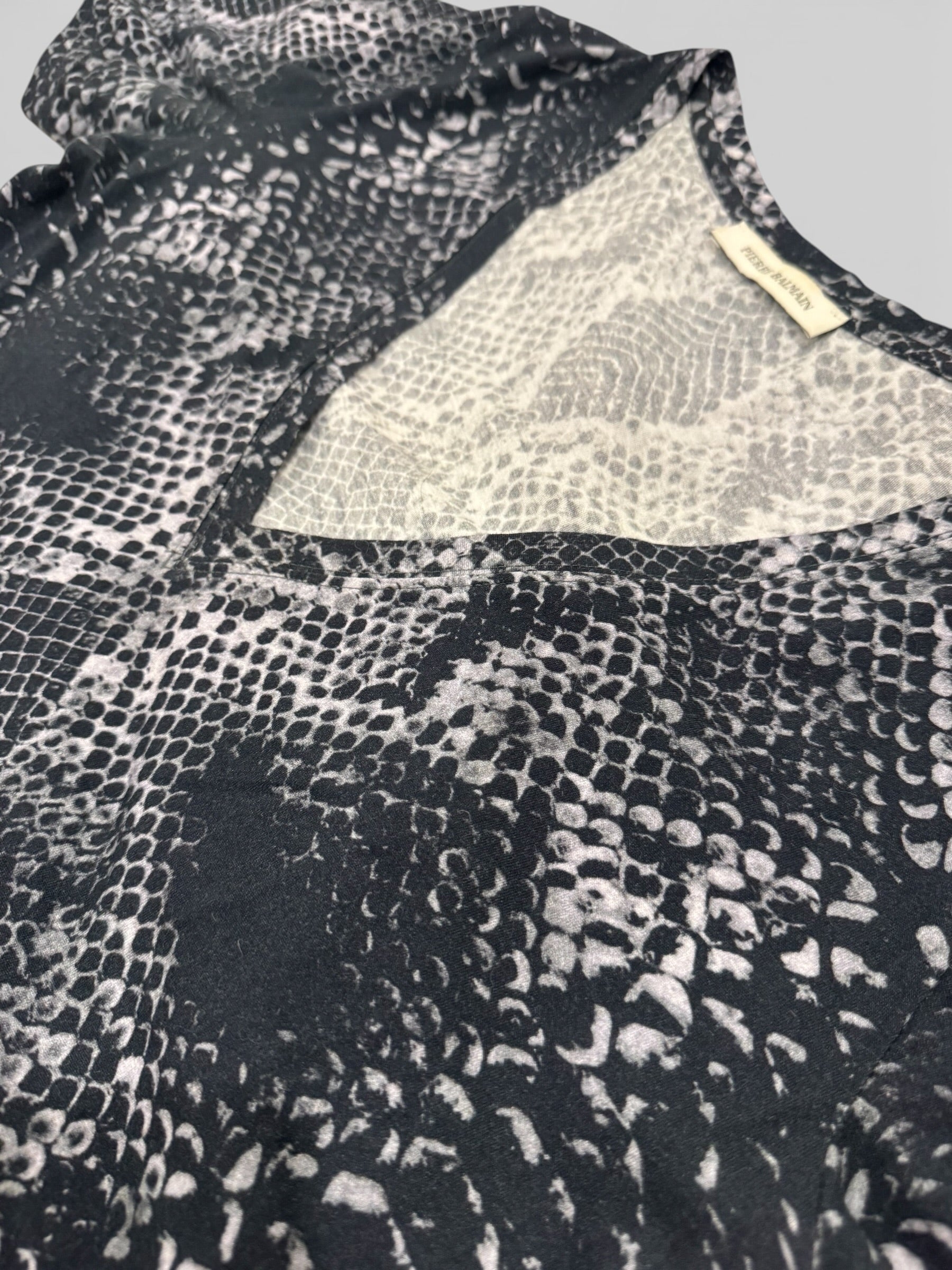 Balmain SS09 Snake Print Tee