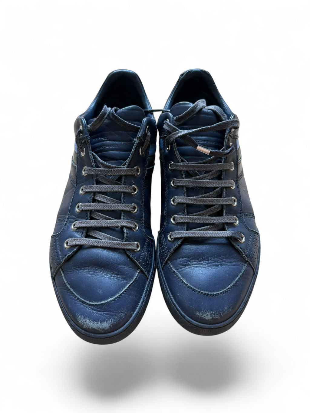 Dior Homme Navy Camo Striped Sneakers by KVA