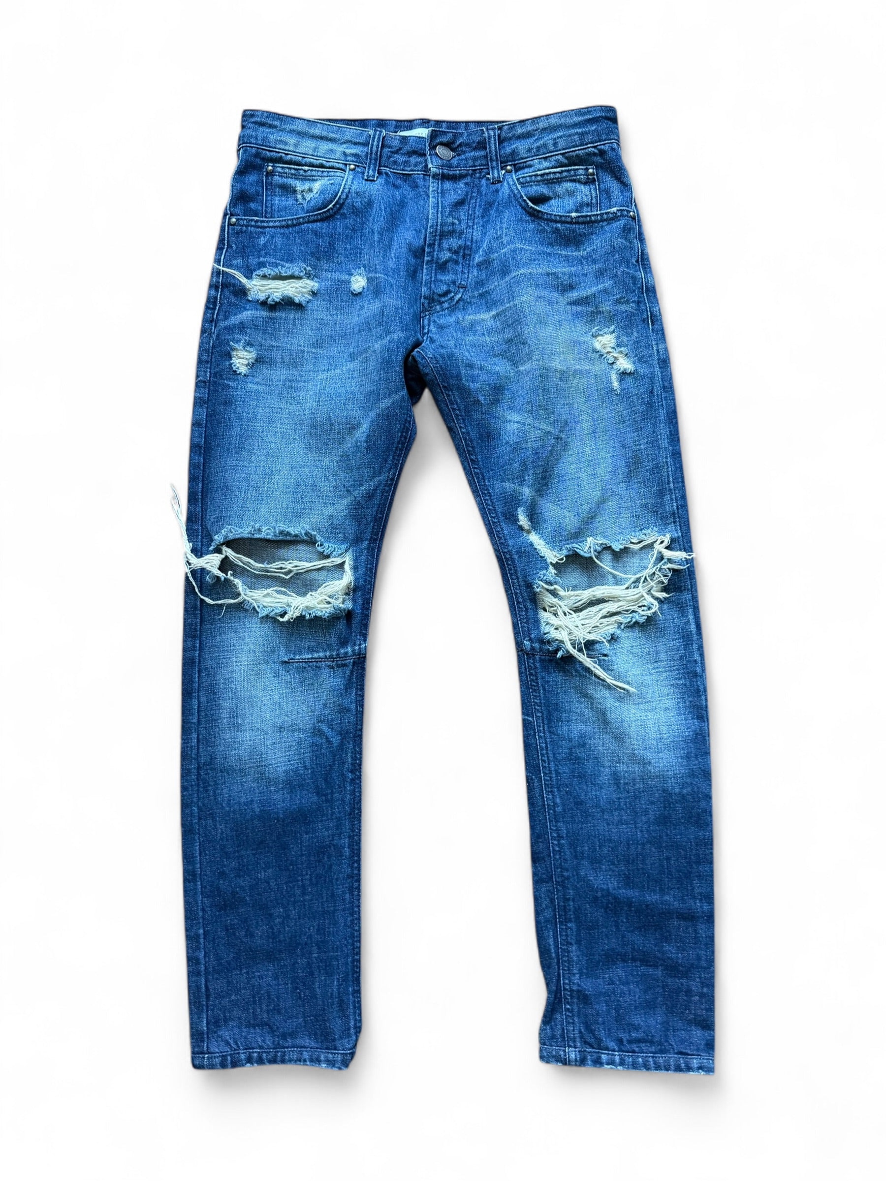 Early 2010s Pierre Balmain Distressed Skinny Denim by Olivier Rousteing