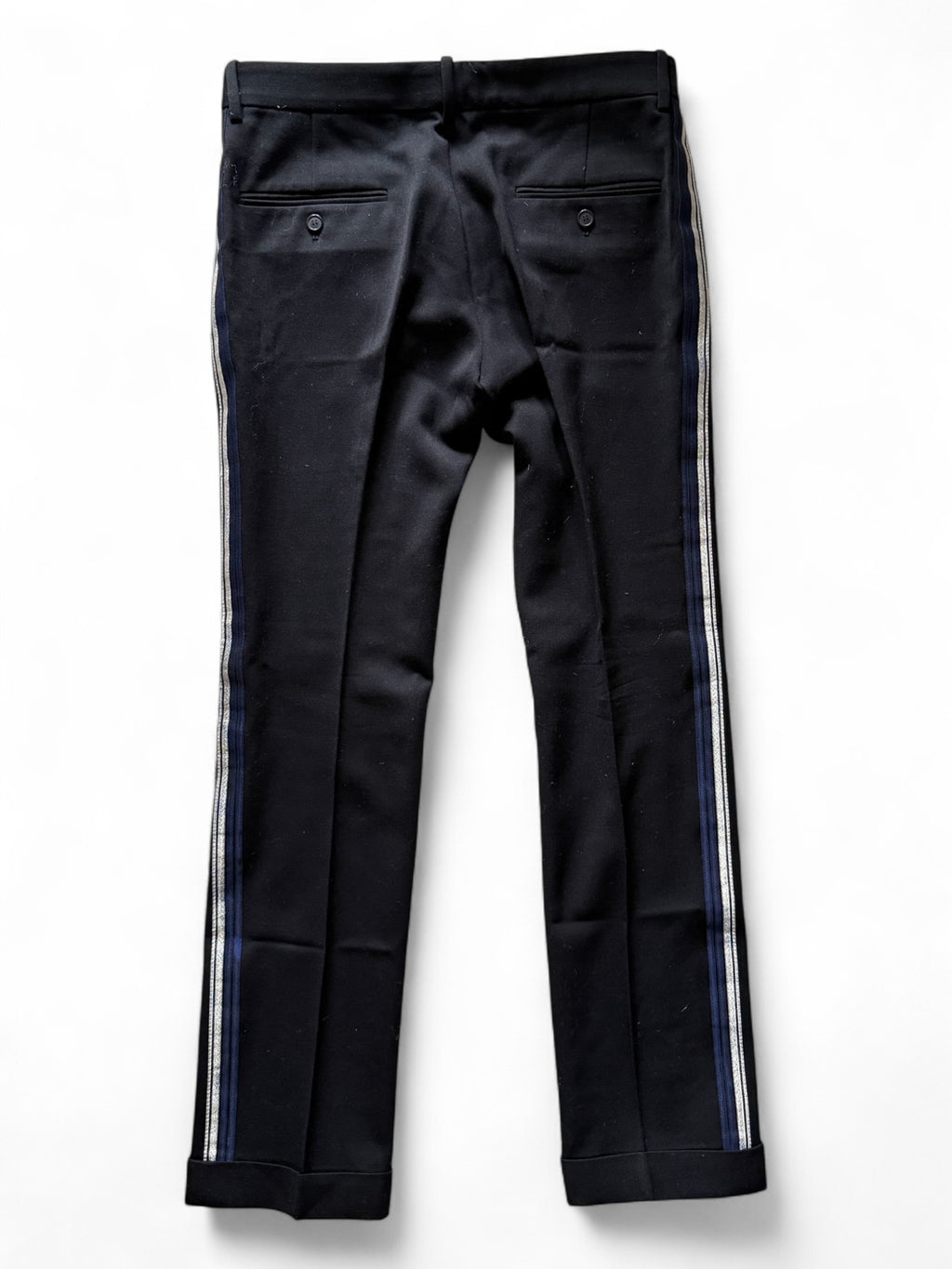 Balmain FW11 Striped Wool Trousers