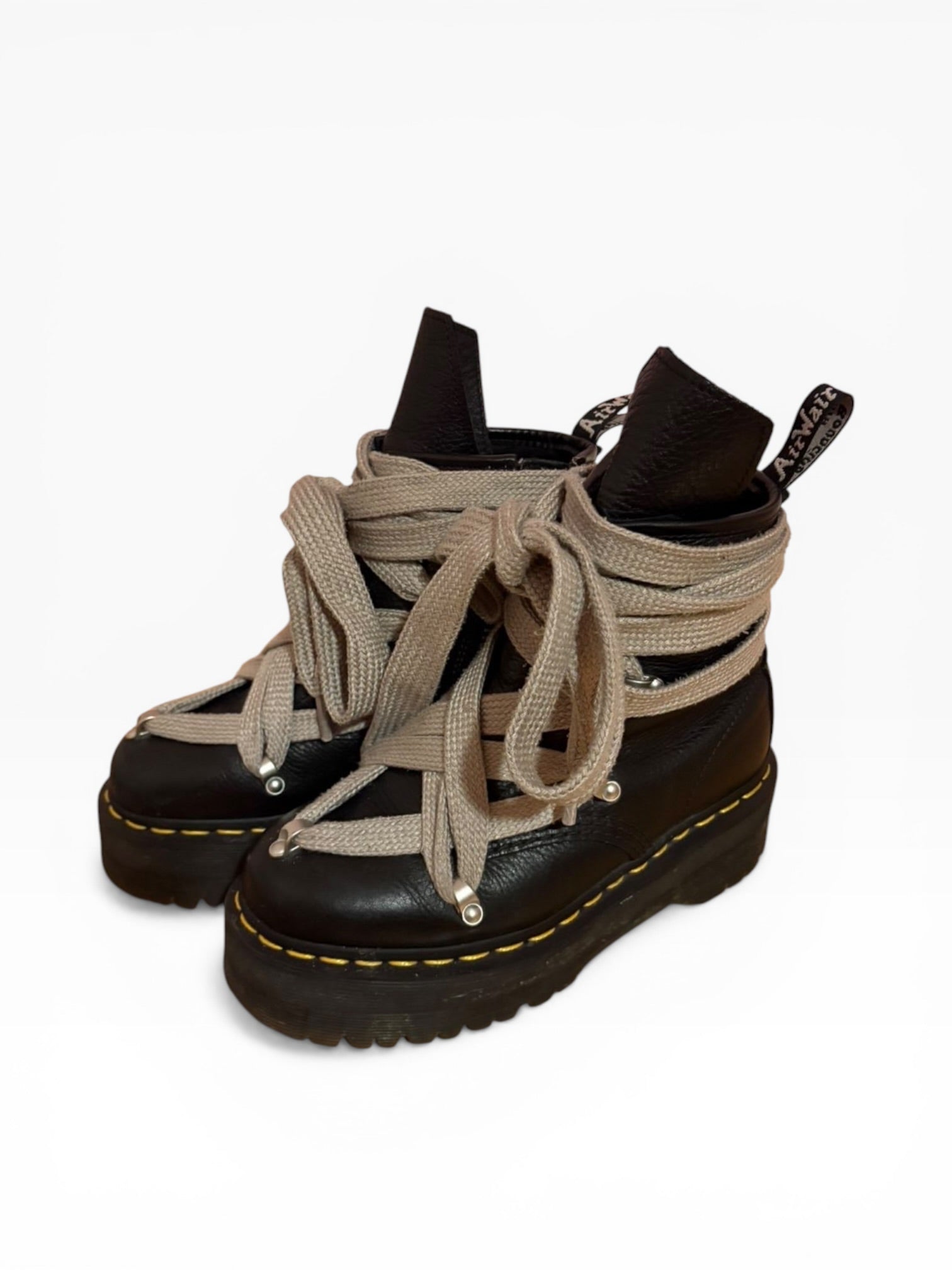 FW22 Rick Owens x Dr. Martens pentagram jumbo lace 1460s