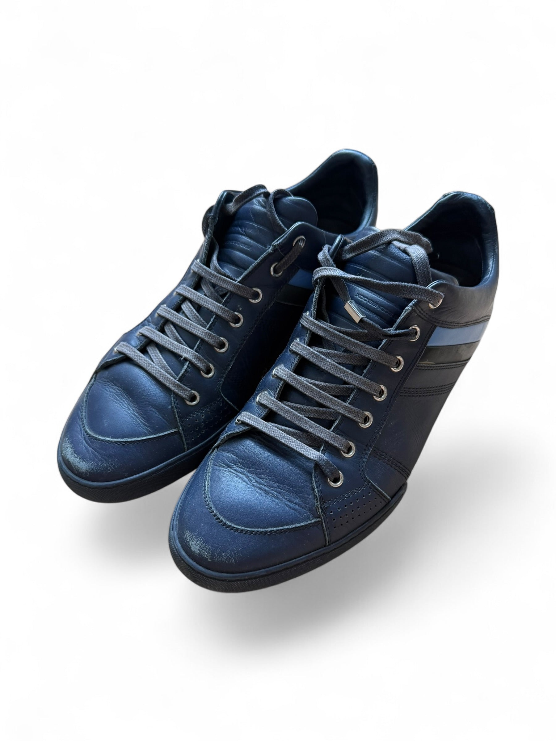 Dior Homme Navy Camo Striped Sneakers by KVA