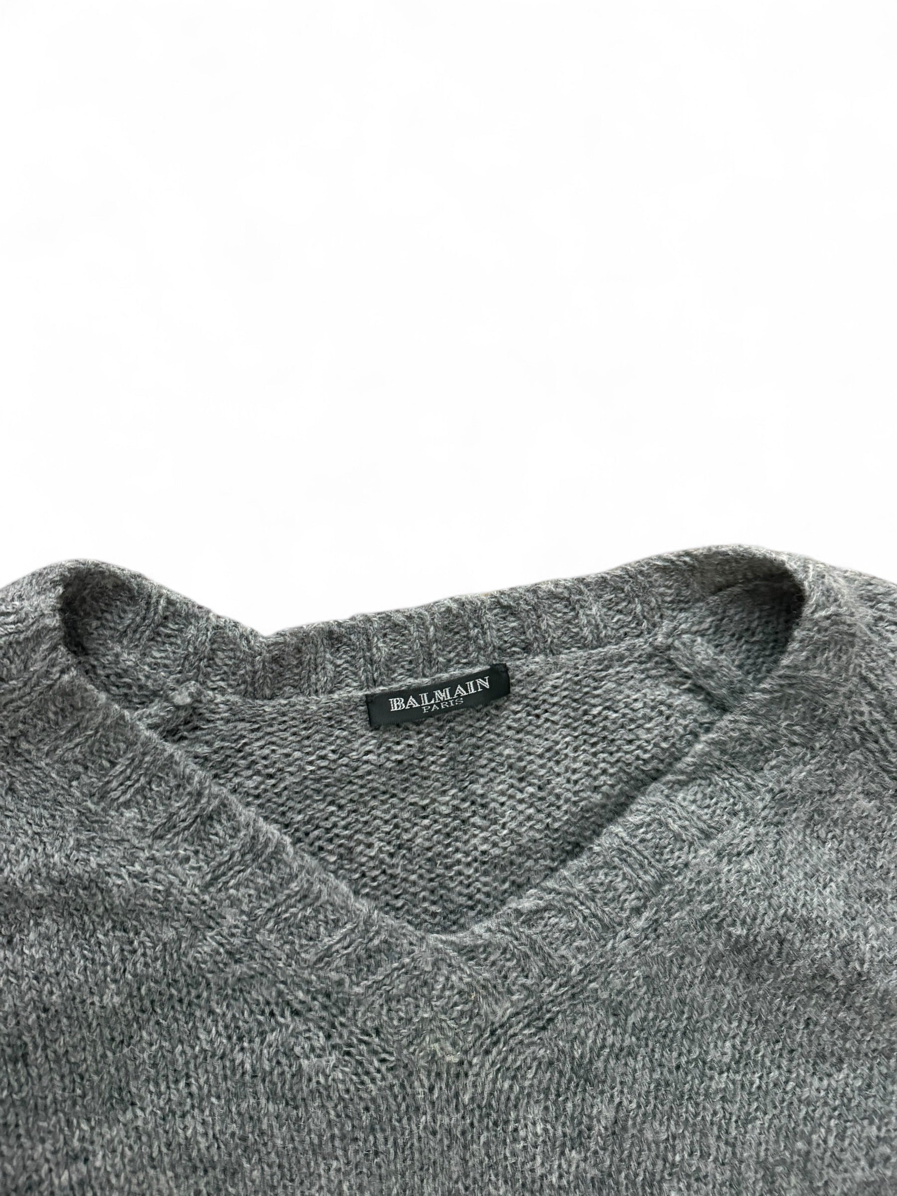 Balmain FW10 V-Neck Wool Knit