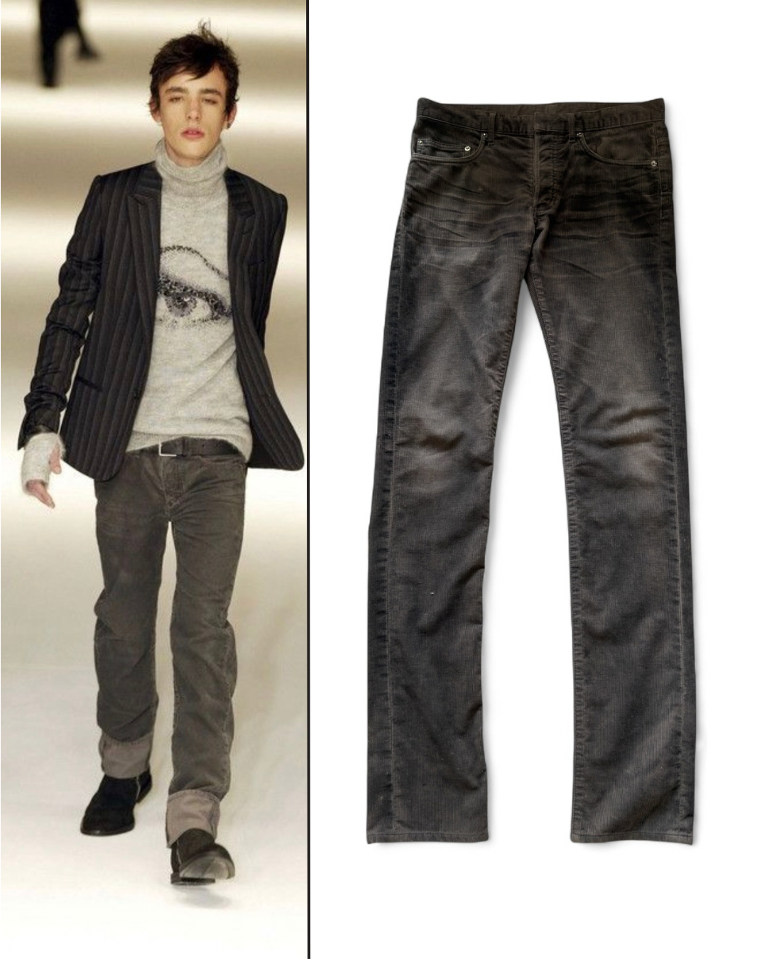 Dior Homme FW04 “Victim of the Crime” corduroy jeans
