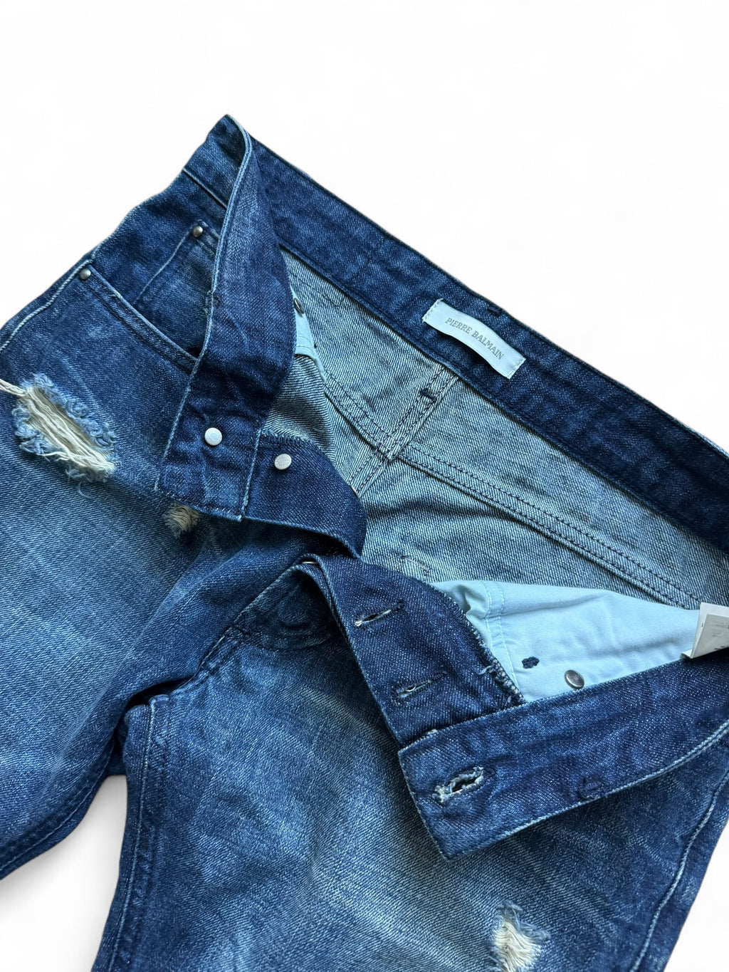 Early 2010s Pierre Balmain Distressed Skinny Denim by Olivier Rousteing